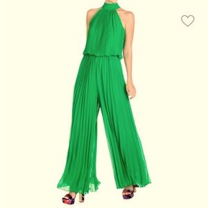 Wild Orchid Pleated Jumpsuit Size S